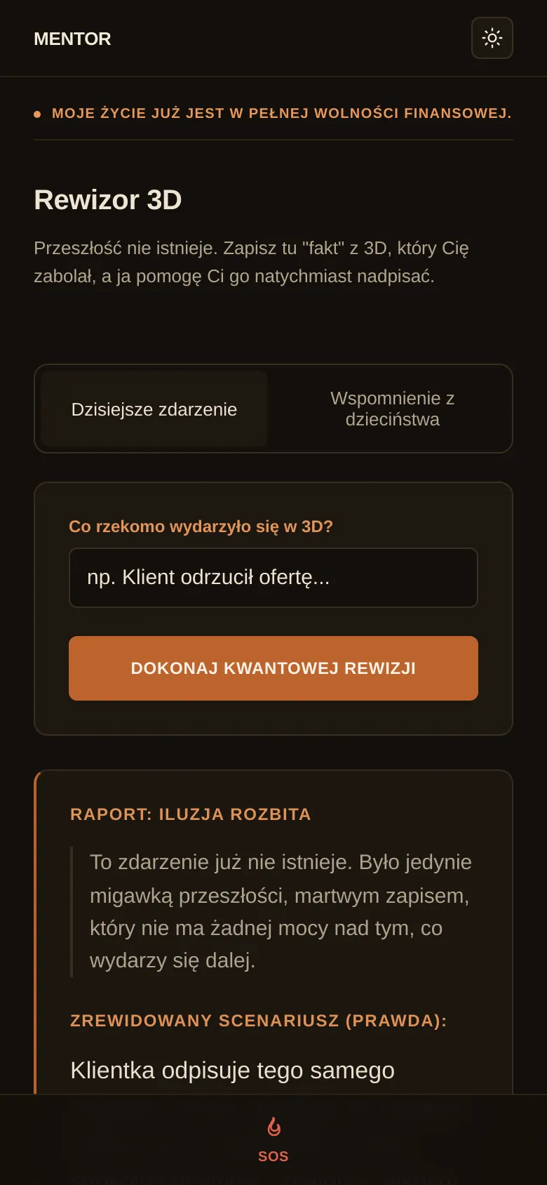 Rewizor 3D z wynikiem rewizji